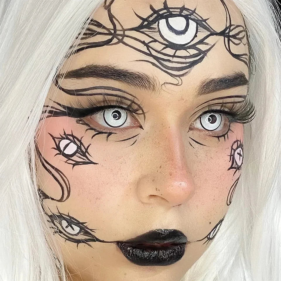 Eye FX Contact Lenses - White Deranged main image 1