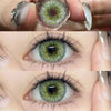 Lentes de contacto de color verde cósmico