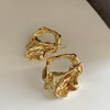 Vintage Floral Hoop Earrings