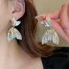 Silver Minimal Tassel Earrings