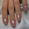 EYESFAV Nude Velvet Pink, Medium, Square Press On Nails