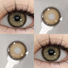 Lentes de contacto de color con reflejos marrones Glassball