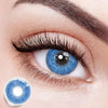 Lentes de contacto de color azul profundo