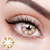 Thrilling White Blossom Contact Lenses