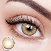 Wearing Iris Brown Colored Contact Lenses