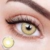 Eyes with Polar Brown Colored Contact Lenses