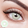Eyes with 【Prescription】Illusion Green Colored Contact Lenses