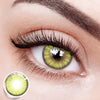 Wearing Iris Green Colored Contact Lenses