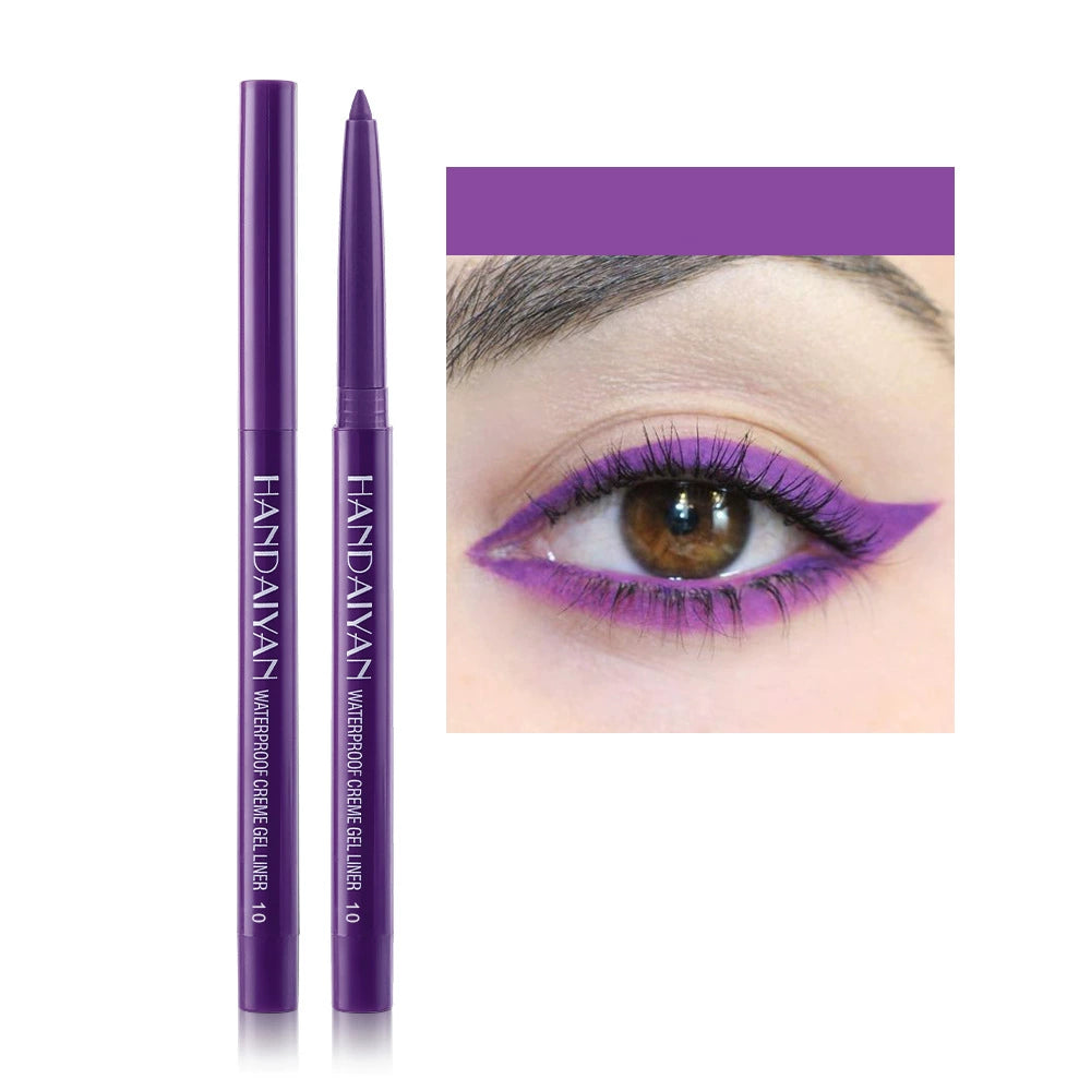 Purple Waterproof Shimmer Eyeliner Pencil