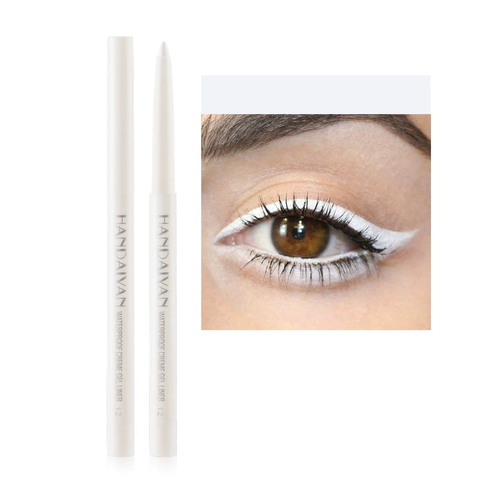 White Waterproof Shimmer Eyeliner Pencil