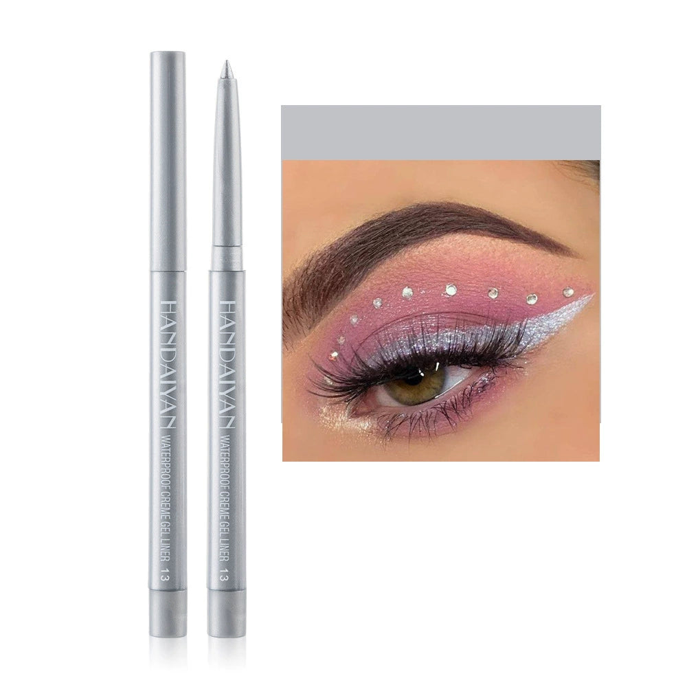 Silver Waterproof Shimmer Eyeliner Pencil