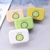 Fresh Lemon White, Green, Yellow Contact Lens Case