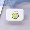 Fresh Lemon White Contact Lens Case