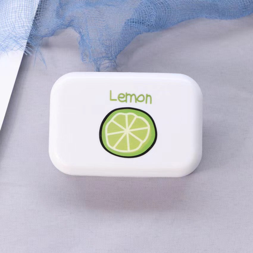 Fresh Lemon White Contact Lens Case