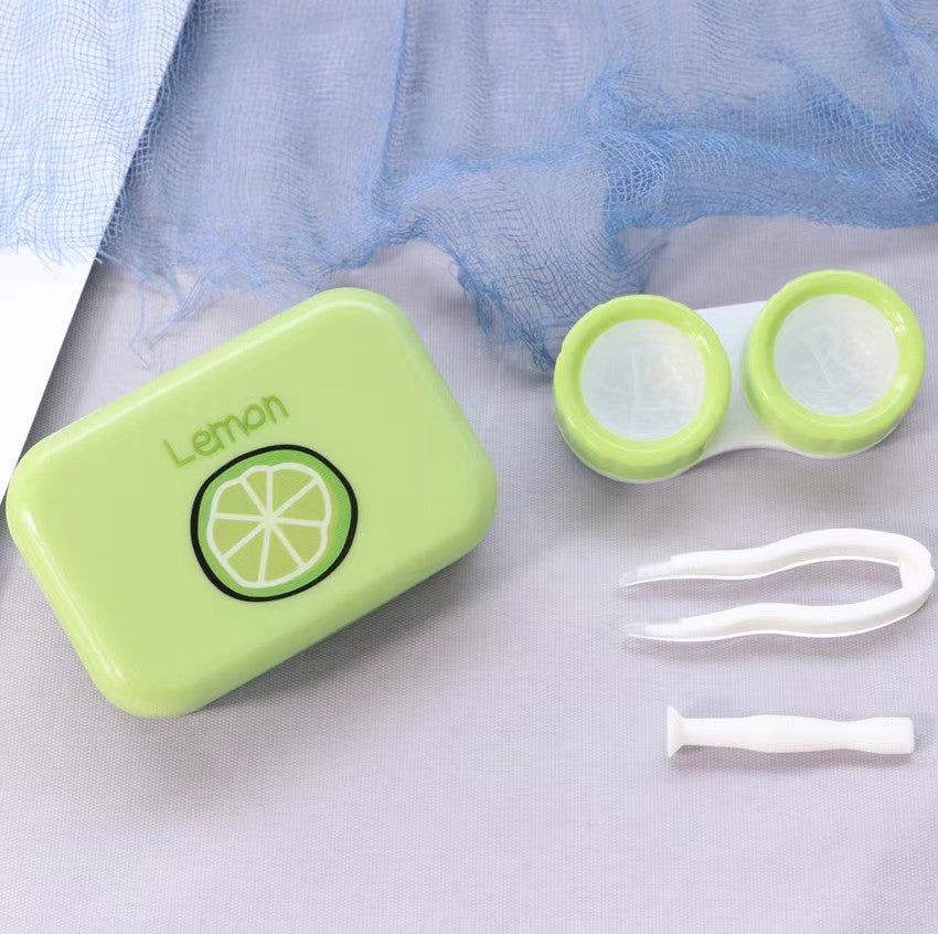 Fresh Lemon Green Contact Lens Case