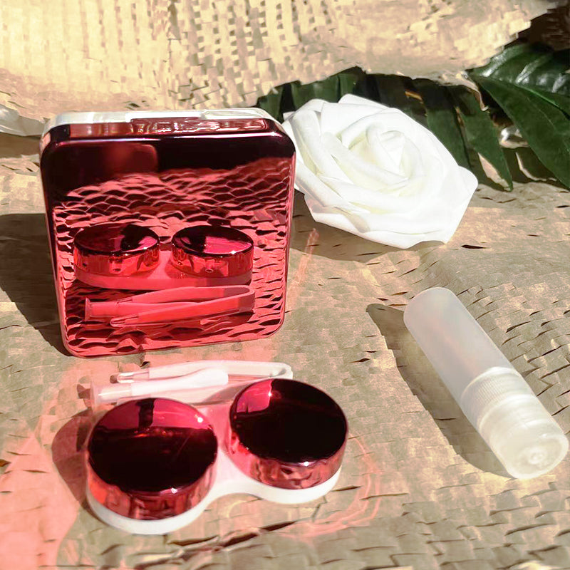 Chic Mirror Fuchsia Contact Lens Case