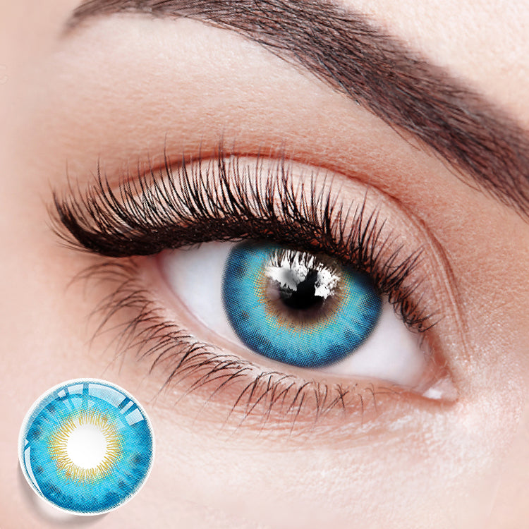 Wild Jungle Blue Colored Contact Lenses