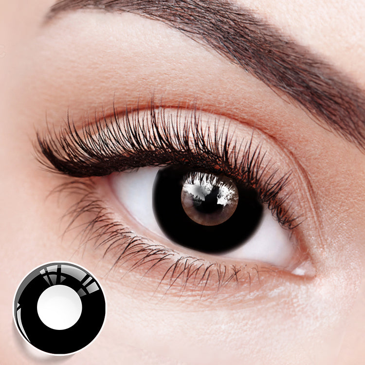 All-Black Abyss Eyes Contact Lenses | Halloween | Cosplay – EYESFAV