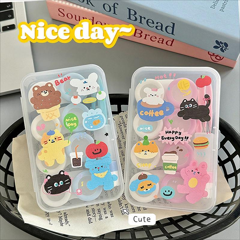 Furry Friends 4-in-1 Blue, Pink Contact Lens Case