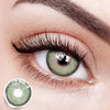 Fluffy Green Colored Contact Lenses