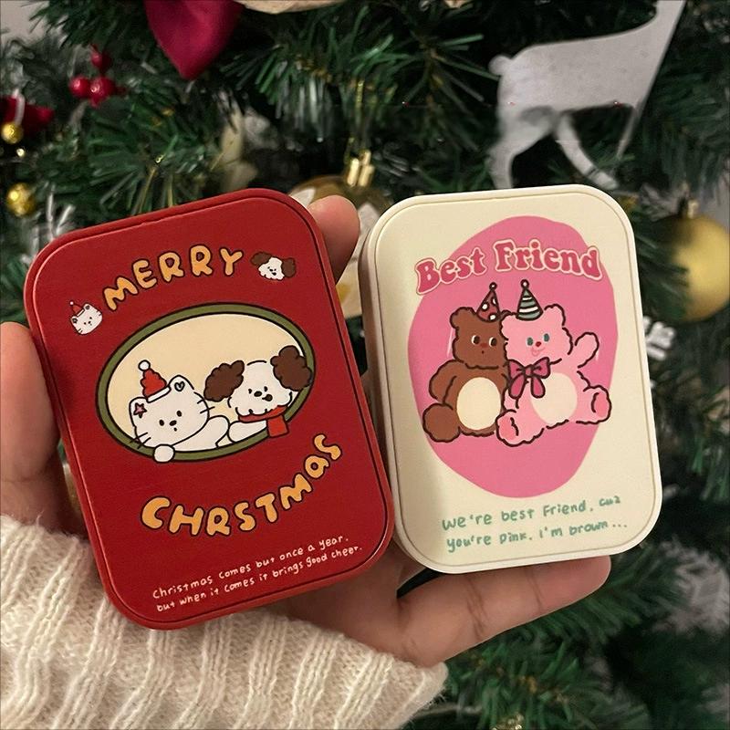 Puppy Red, Yellow Contact Lens Case