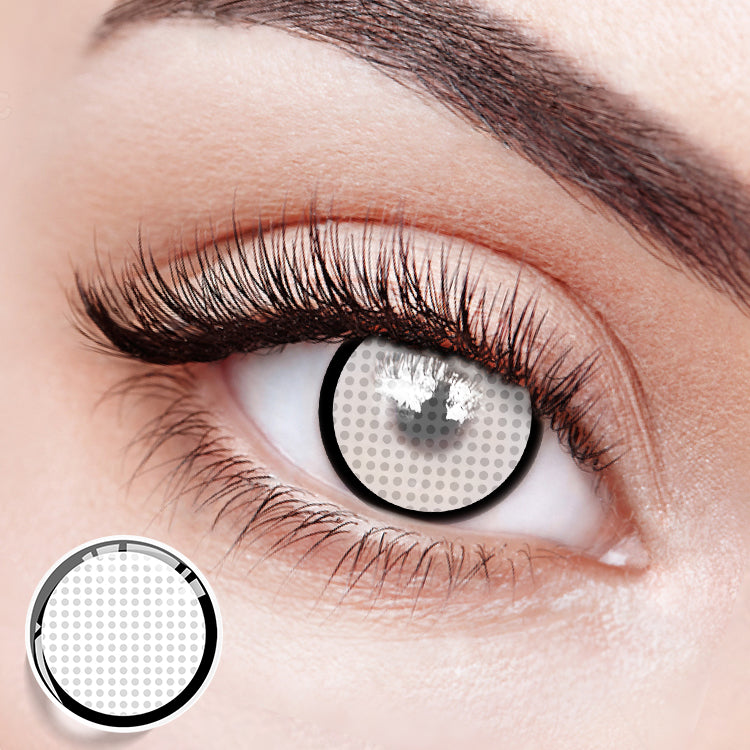 Rebel Glance White Contact Lenses	