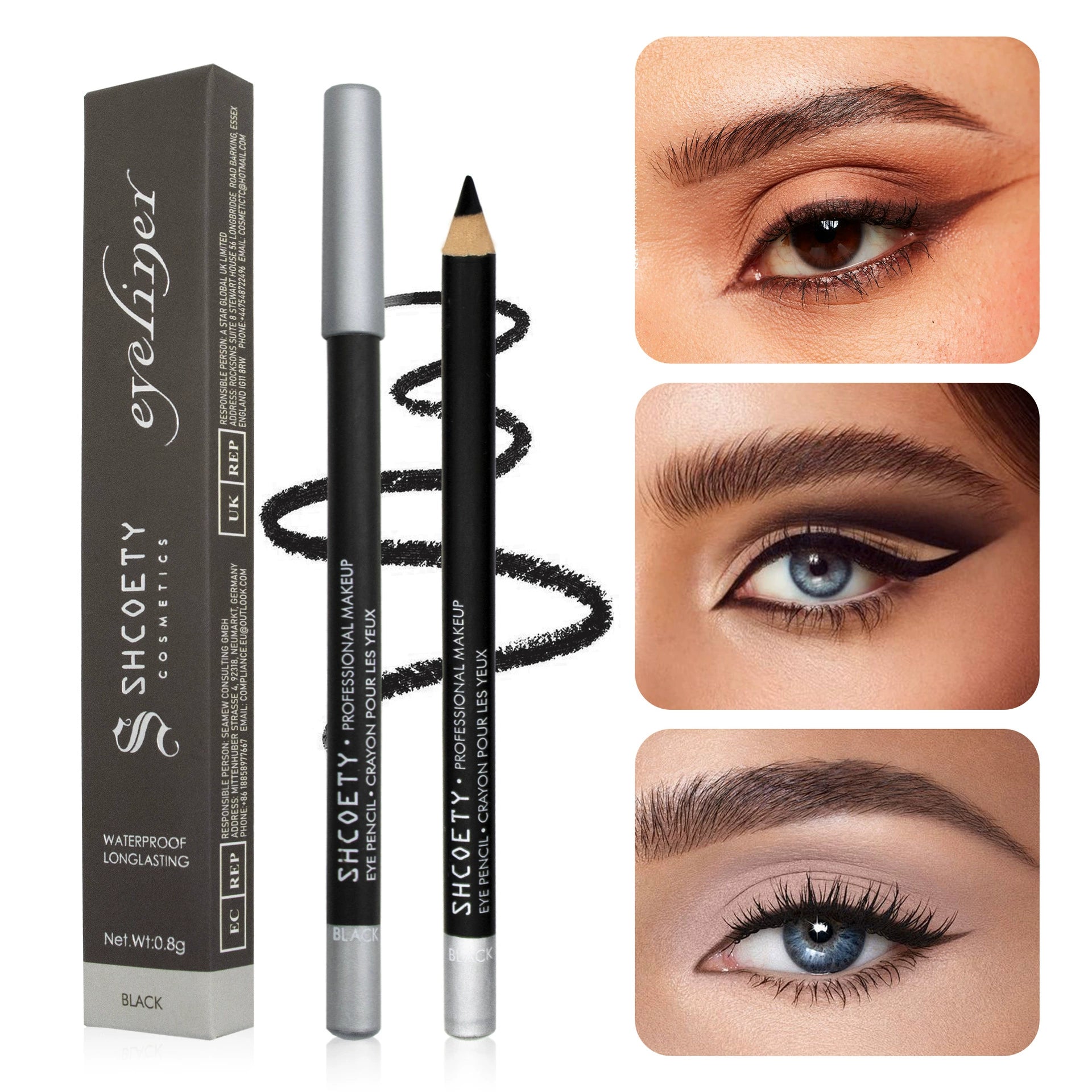 Classic Color Wooden  Eyeliner Pencil
