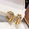 Vintage Floral Hoop Earrings