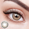 Eyes with 【Prescription】Ethereal Brown Colored Contact Lenses