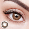 Eyes with 【Prescription】Maldives Brown Colored Contact Lenses