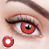 Eyes with Twilight Vampire Red Colored Contact Lenses