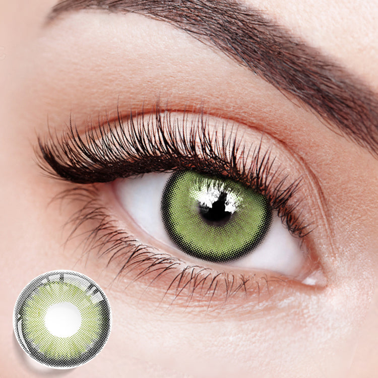 Eternity Green Colored Contact Lenses | 1 Year | Natural Vibes – EYESFAV