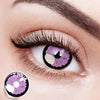 Sunlit Floral Eclipse Purple Contact Lenses