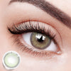 Eyes with 【Prescription】Meta Green Colored Contact Lenses