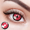 Sunlit Floral Eclipse Red Contact Lenses