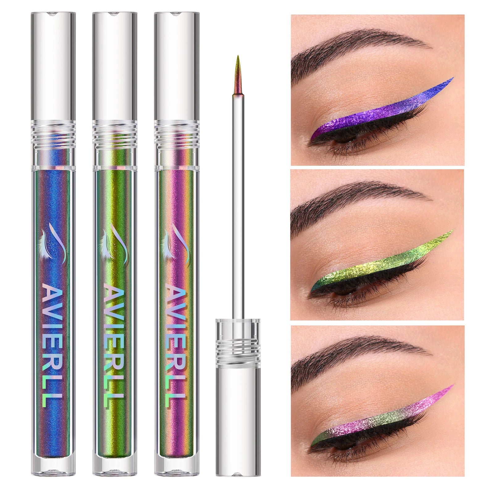 Luxury Diamond Glitter Liquid Waterproof Quick-drying Eyeliner Pencil