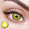 Sunburst Ringed Gaze Yellow Contact Lenses