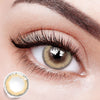 Eyes with 【Prescription】Sicilian D-Brown Colored Contact Lenses
