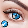 Sunlit Floral Eclipse Blue Contact Lenses