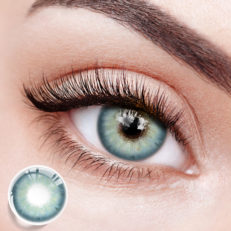 Crystalline Blue Colored Contact Lenses