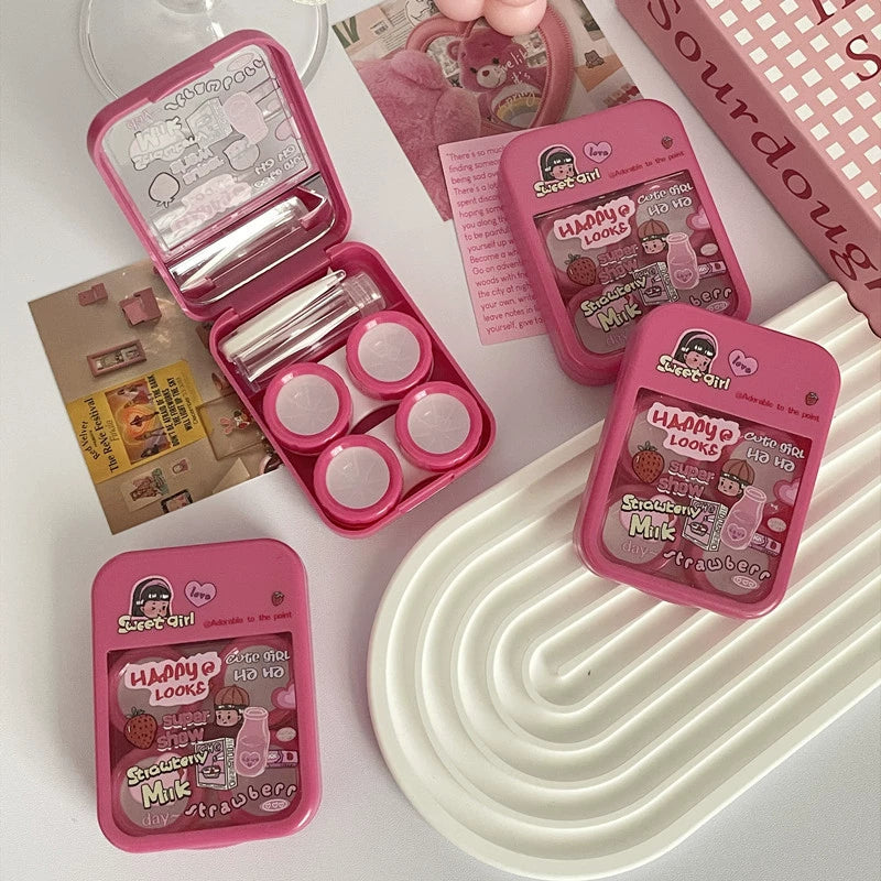 Sweet Girl Red Contact Lens Case