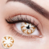 Thrilling white Blossom Contact Lenses