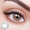 Eyes with 【Prescription】Delight Gray Colored Contact Lenses