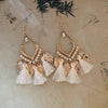 Boho Bloom Tassel Earrings