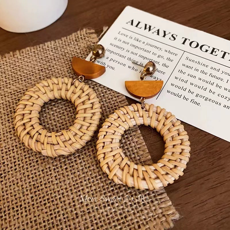 Bohemian Waterdrop Feather Tassel Dangle Earrings