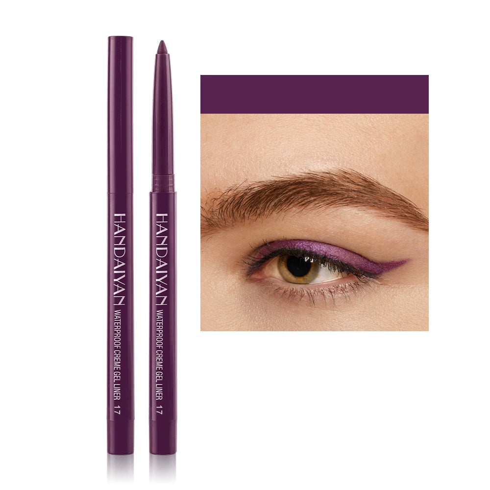 Purple Waterproof Shimmer Eyeliner Pencil