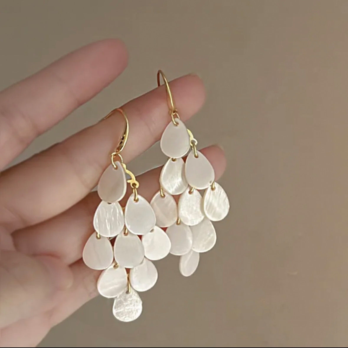 Bohemian Waterdrop Feather Tassel Dangle Earrings