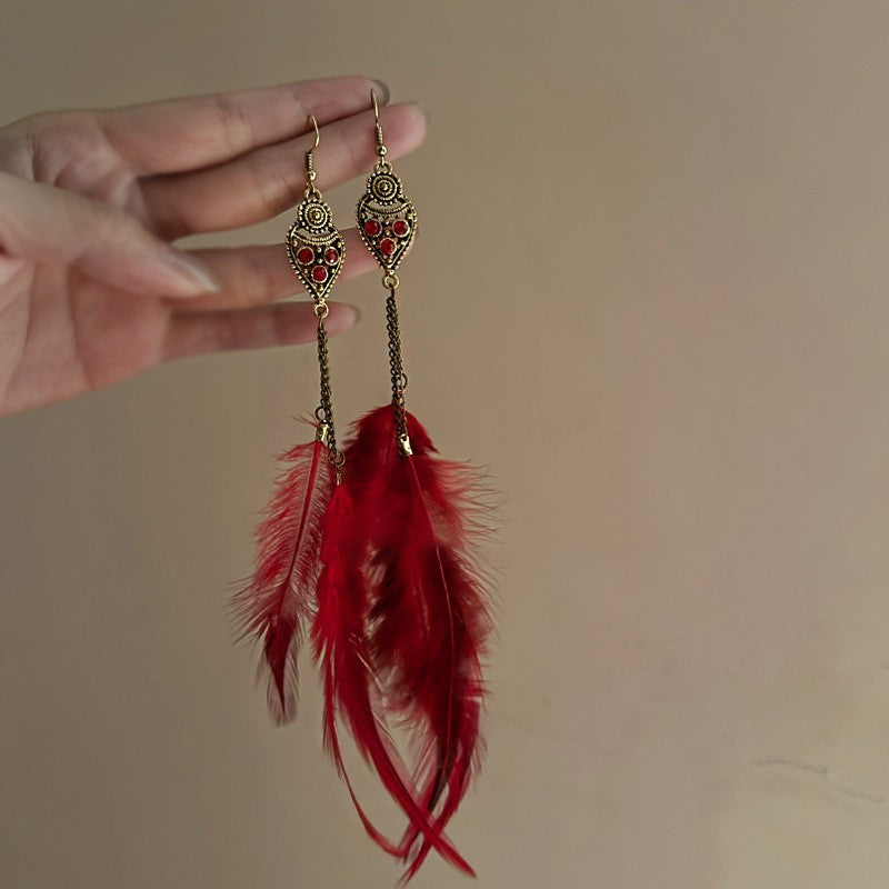 Boho Bloom Tassel Earrings