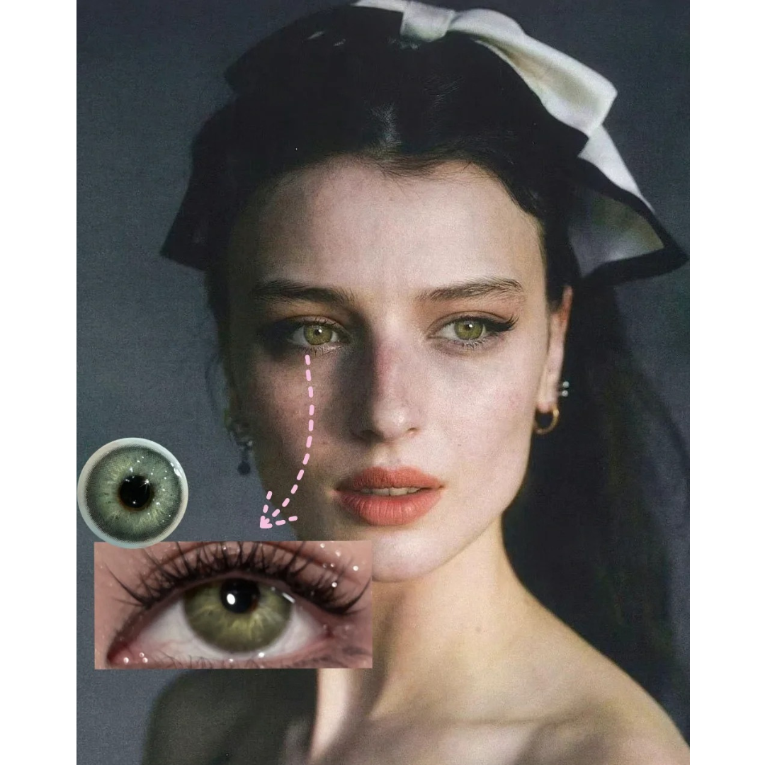 Newborn Cosmic Green Colored Contact Lenses