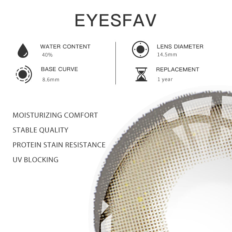EYESFAV Starlight Brown Contact Lenses Parameters